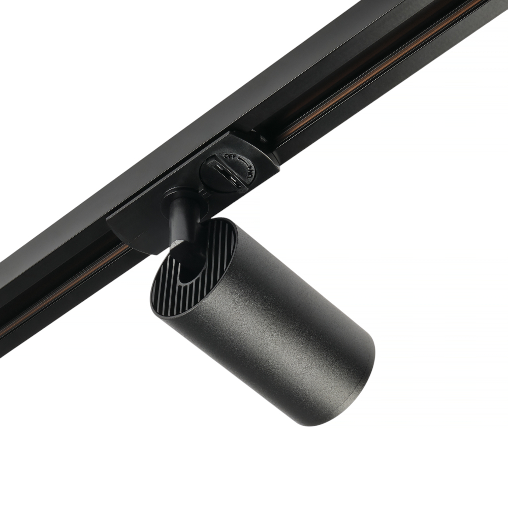 Трековый светодиодный светильник 220V однофазный MyFar Beam MT0120-GU10-B