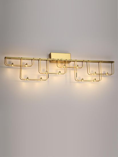 7060/12WL HIGHTECH ODL26 287 светильник нерж/сталь золото IP20 LED 12W 1080Лм 3000K 220V ZAHA