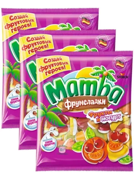 Мармелад Фрумеладки Фрукты и Йогурт 72 г * 3 шт