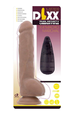 Телесный вибромассажер MACHO MARSHAL - 23,5 см. (Цвет: телесный)