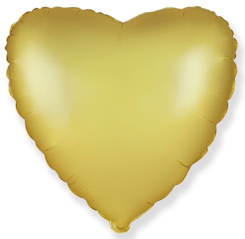 Сердце золотой сатин Fm