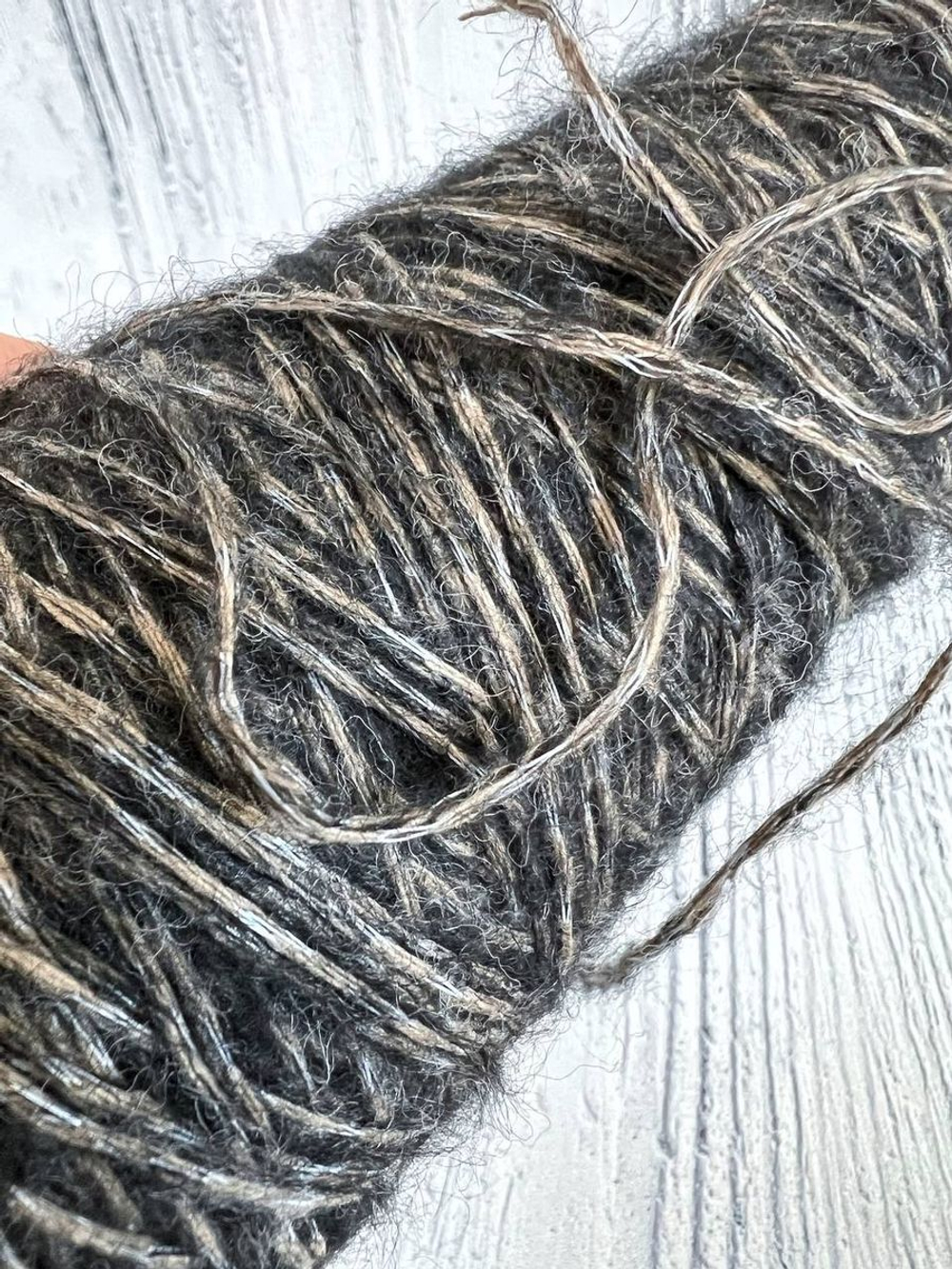 Пряжа для вязания шнурок с топсом Альпака