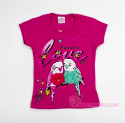 футболка LOVE попугайчики Whoops 4884