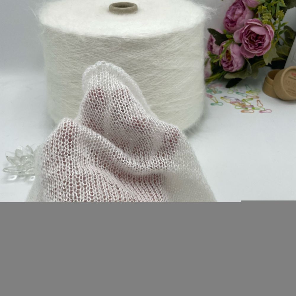 Пряжа для вязания кид мохер с мериносом на бобине (200 гр на конусе)