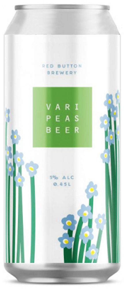 Пиво Рэд Баттон Вэри Пис Бир / Red Button Vari Peas Beer 0.45 - банка