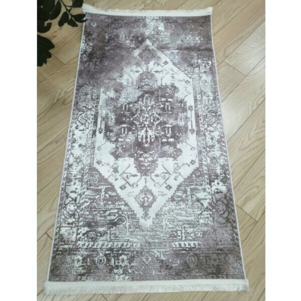 Коврик комнатный с бахромой на резиновой подложке ZALEL 80*150 BM022