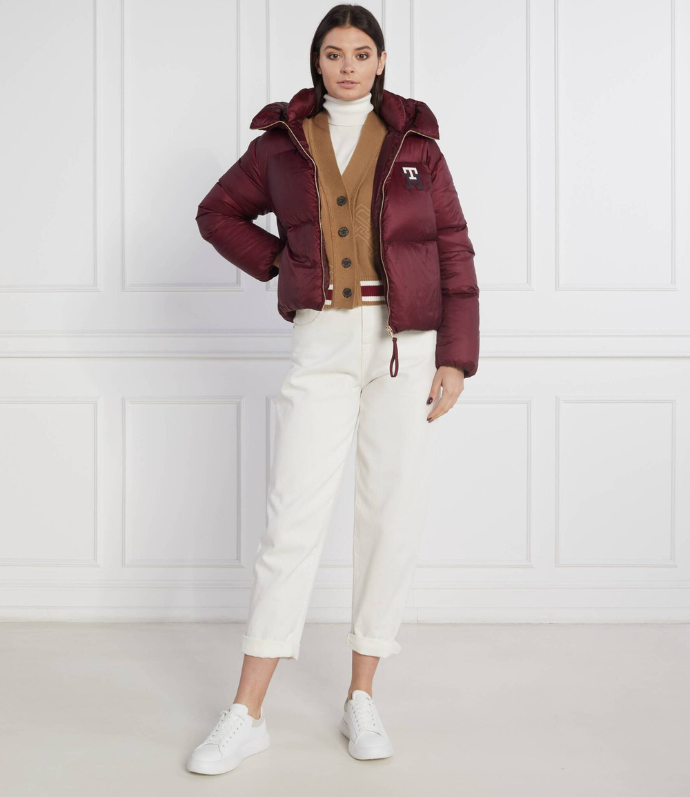 пуховая куртка monogram badge Tommy Hilfiger - бордовый(WW0WW37479)