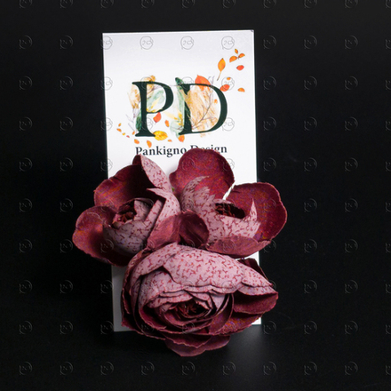 Резинка для волос Pankigno Design с тройным бутоном пиона