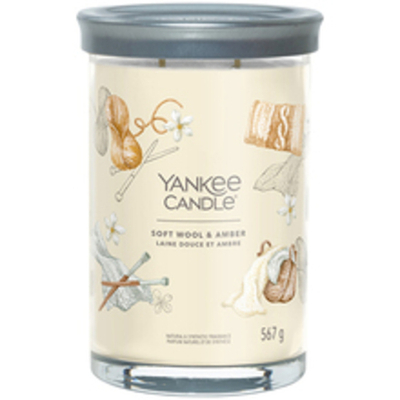Yankee Candle Soft Wool & Amber Signature Tumbler Candle (soft wool and amber) 567.0g