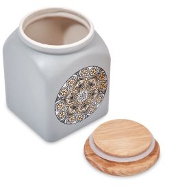 TJ-16/1 Керамическая банка сред. с крышкой