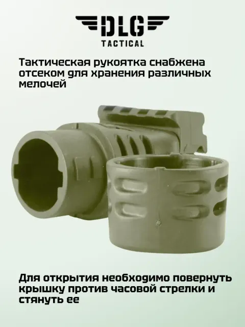 Короткая тактическая рукоятка с планкой Picatinny