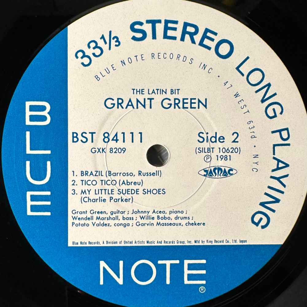 Grant Green ‎– The Latin Bit (Япония 1981г.)