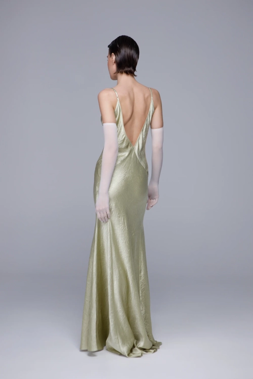 Комбинация из жатого атласа