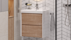 Тумба подвесная VELVEX Gesso 60.2Y белый дуб сонома
