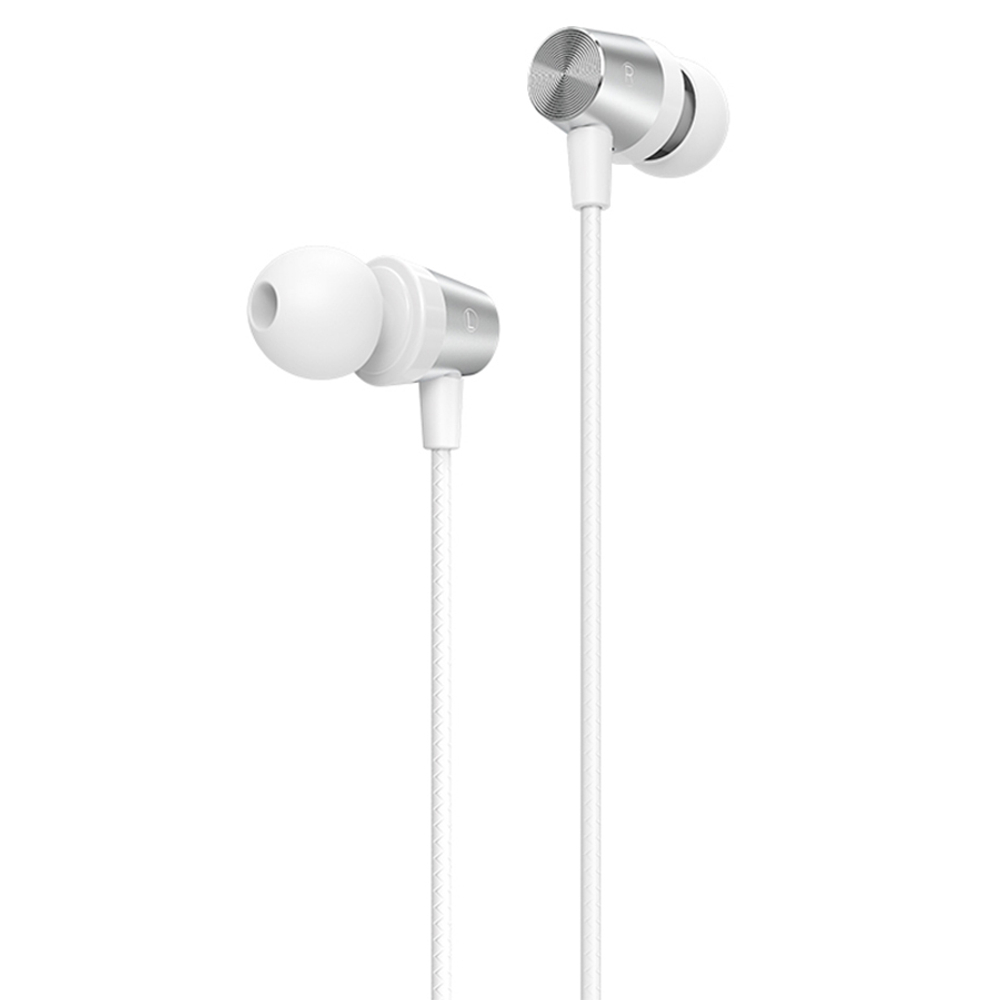Проводные наушники Hoco M79 Cresta universal earphones with microphone white