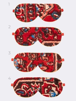 Маска для сна ковер красно-синий орнамент OLA OLA