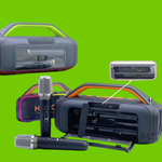 Беспроводная колонка-Караоке Extra Bass 60W RGB KMS-809PRO