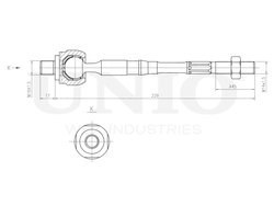 Тяга рулевая UNIO SSP-30084