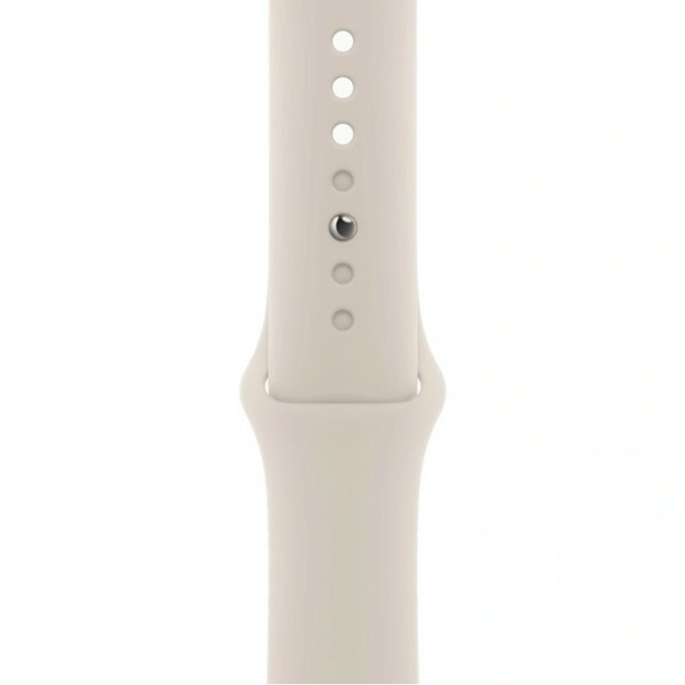 Apple Watch SE, 44мм, из алюминия цвета «сияющая звезда», спортивный ремешок (2023)