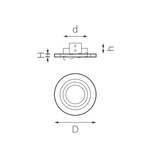 i61706 Светильник INTERO 16 ROUND GU10 (217617+217606)
