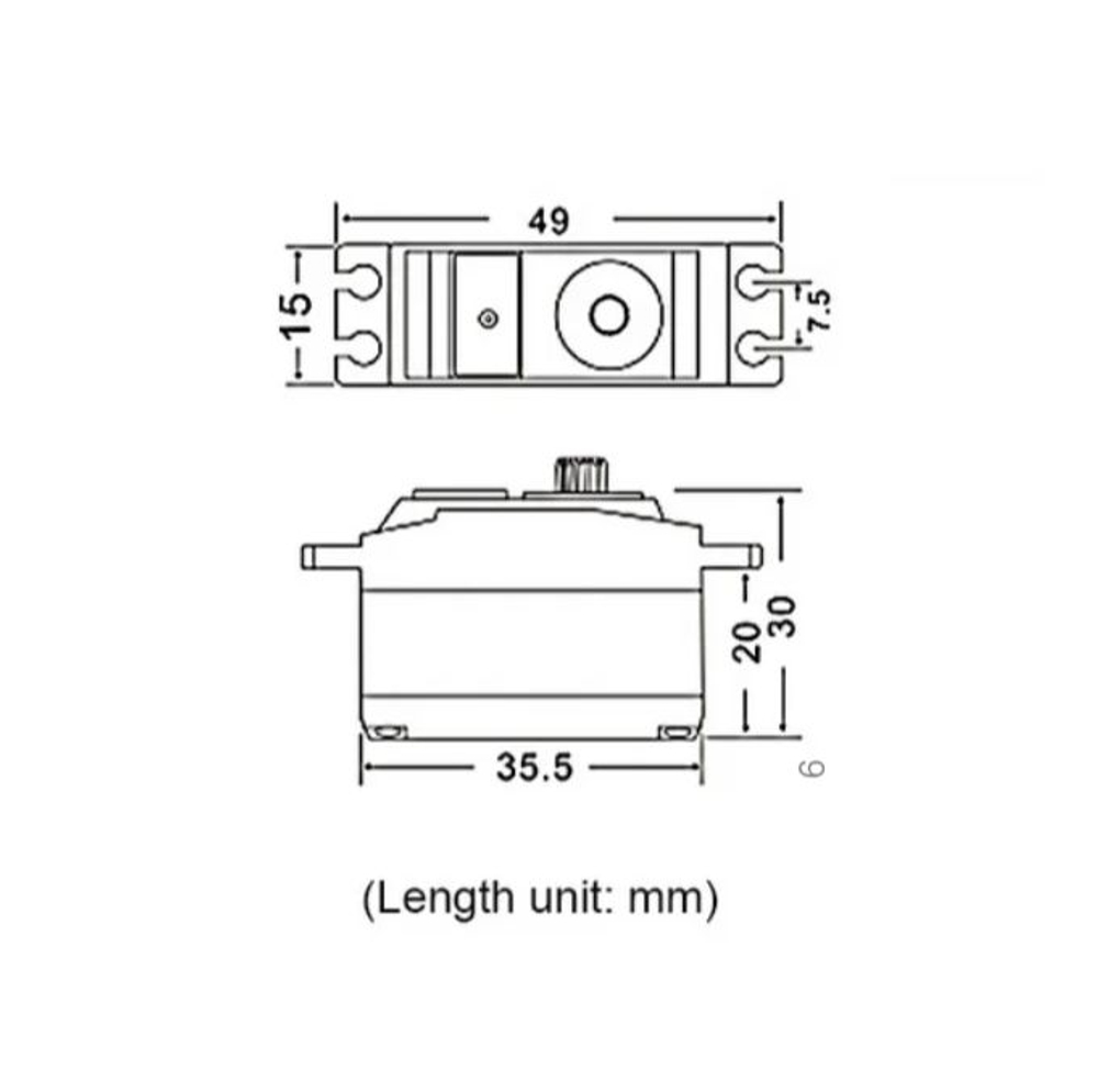 Сервопривод JX Servo PDI-2506MG Metal Gear digital