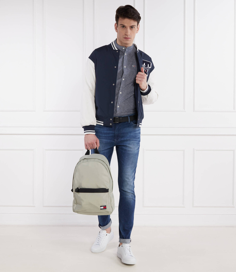 Рубашка MAO LINEN BLEND Tommy Jeans - серый(DM0DM18964)