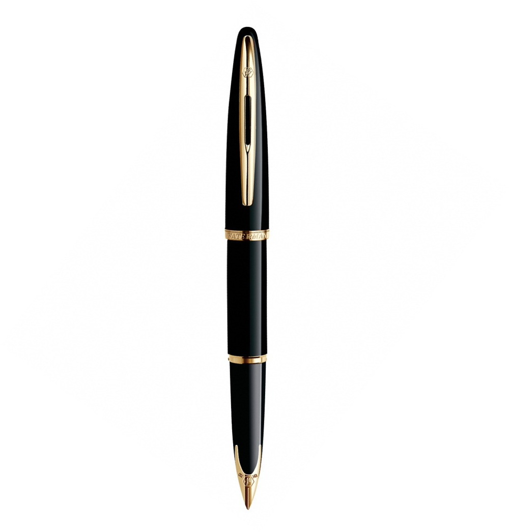 Перьевая ручка Waterman Carene, цвет: Black GT, перо: F