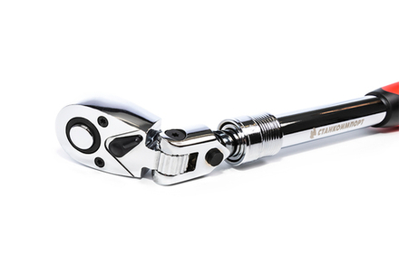 Трещотка телескопическая шарнирная на 1/2" с 72 зубами CS-T.12.60.72TC