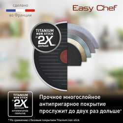 Сковорода-гриль круглая Tefal Easy Chef 26 см E2404055