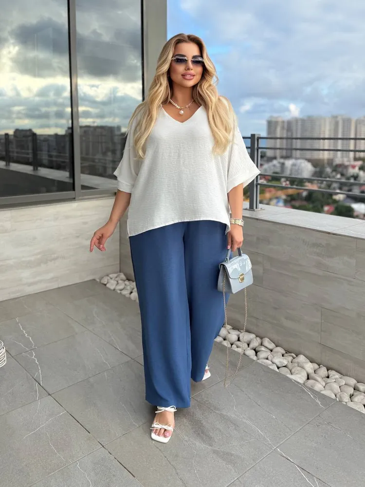 Брюки палаццо УК-1313-1 Фабрика Моды