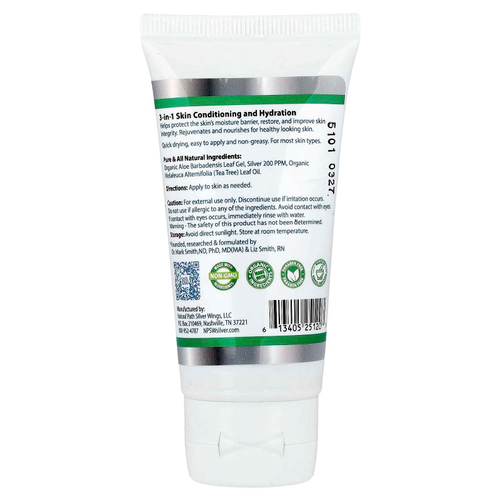 Natural Path Silver Wings, Silver, гель алоэ вера с маслом чайного дерева, 42,5 г (1,5 унции)