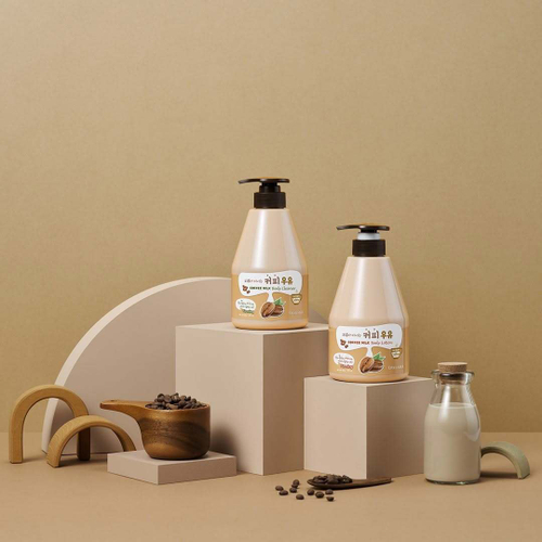 Welcos Kwailnara Coffee Milk Body Cleanser гель для душа с ароматом кофе