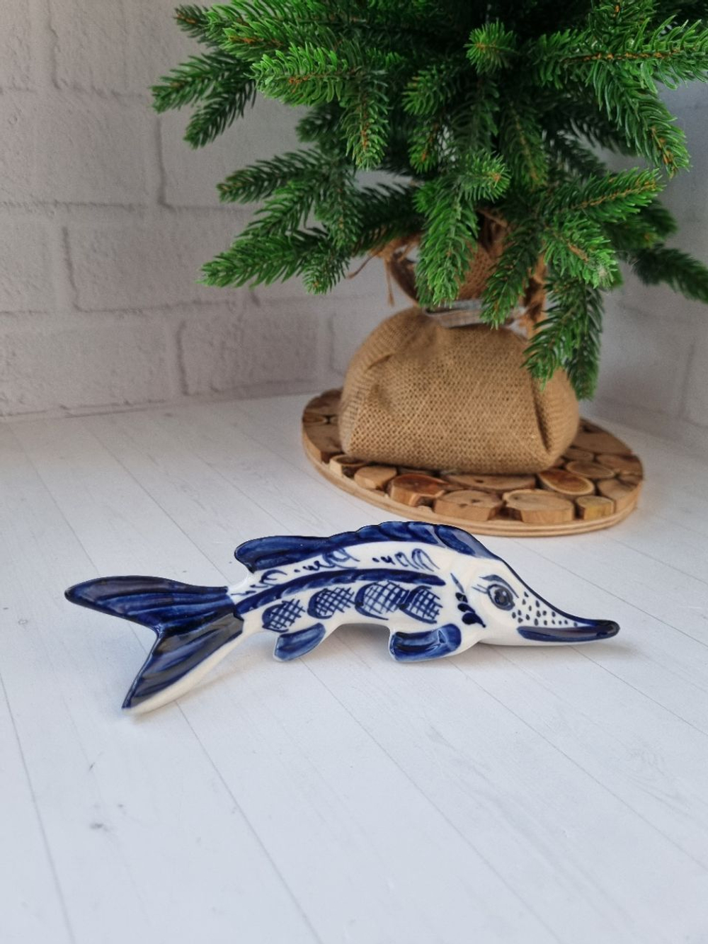 Рыба фигурка гжель
