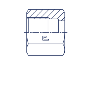 Гайка N ORFS 11/16