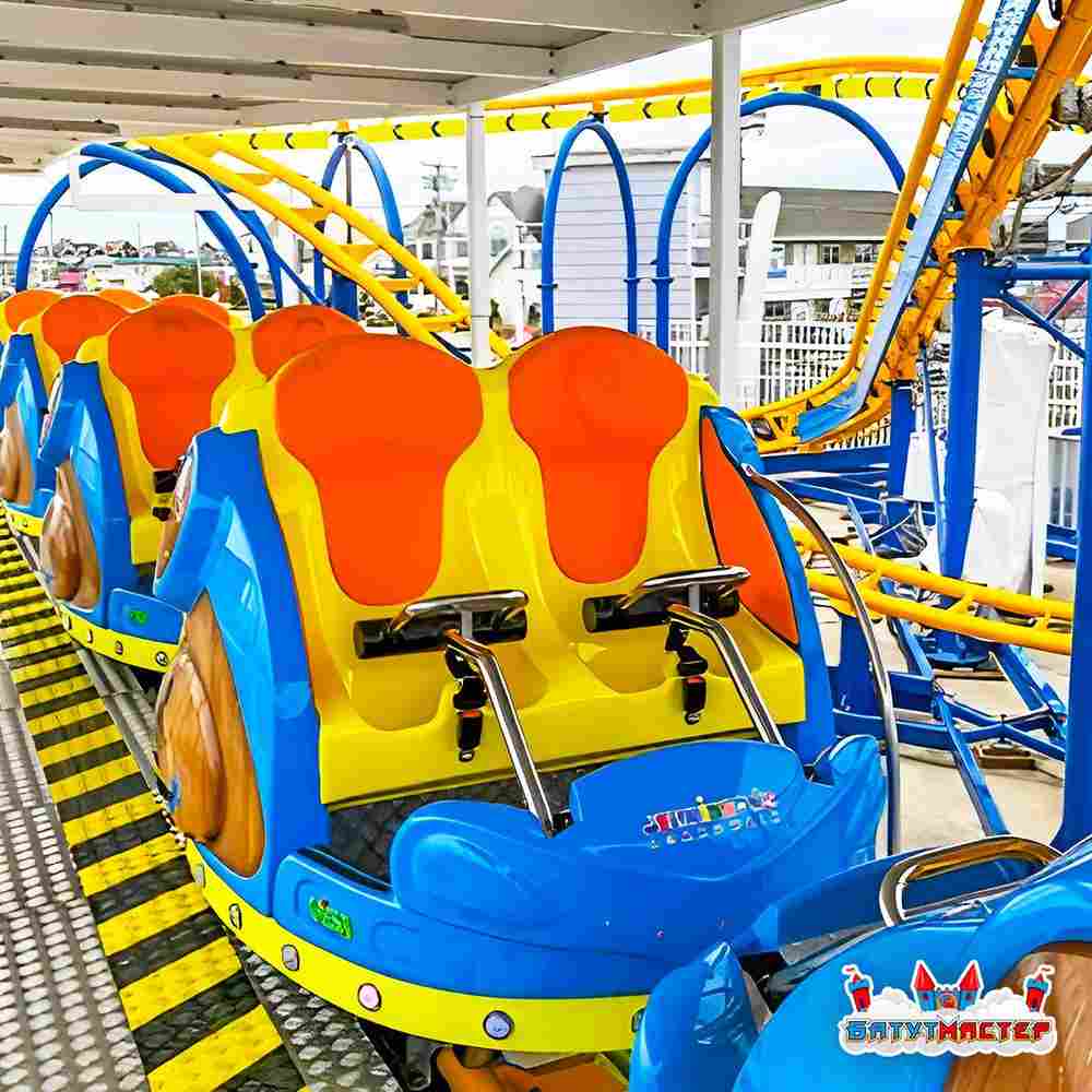 Быстрые американские горки «Молния», 5 кабин 10 мест, 22,5×11×3,2 м