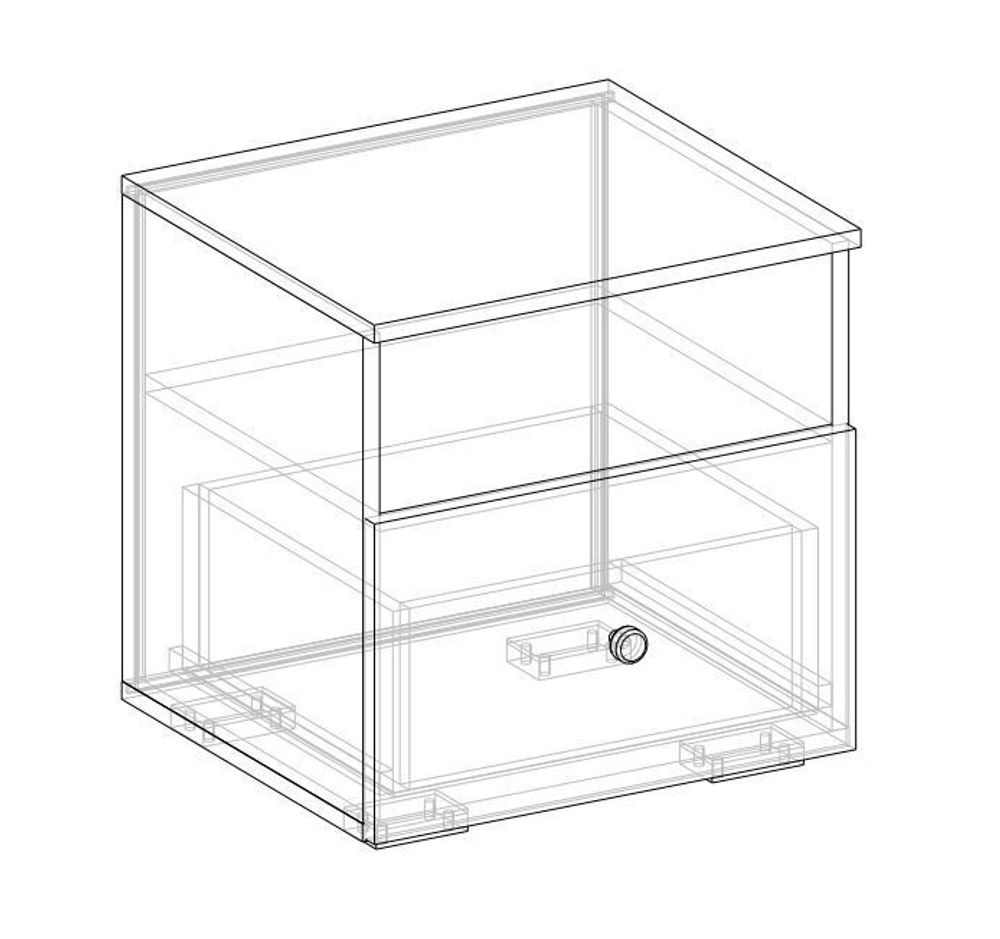 Виктория Тумба прикроватная (1 шт)