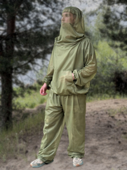 Антимоскитный костюм с полной защитой головы