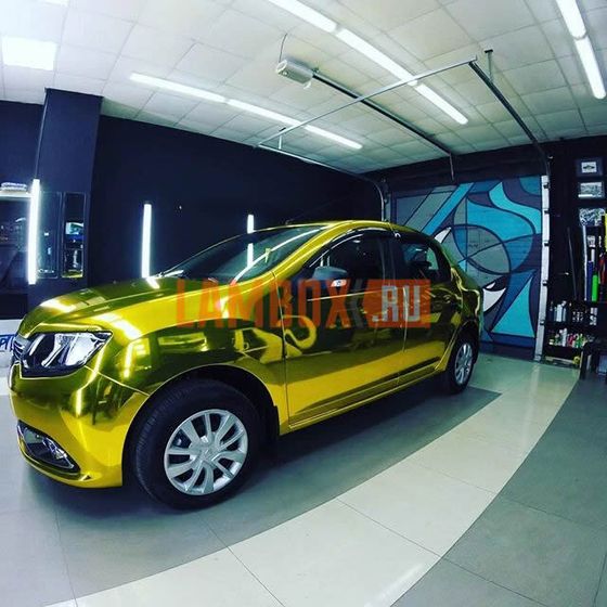 Пленка для авто «Хром — Золото» (Carbins)