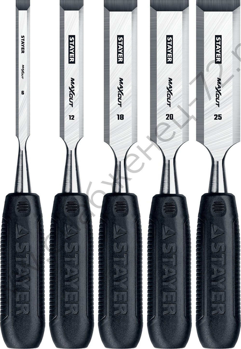 STAYER Max-Cut 5 предм., Набор стамесок (1820-H5)