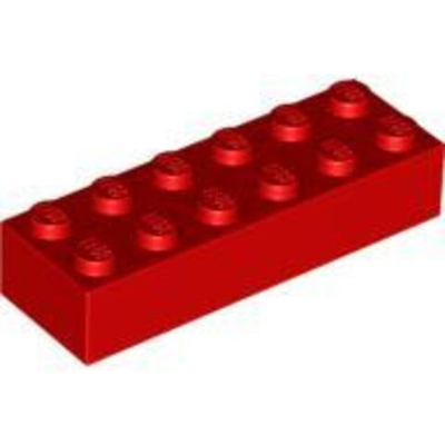 Lego Кирпич 2х6 (красный) 2456 / 245621 / 4181138