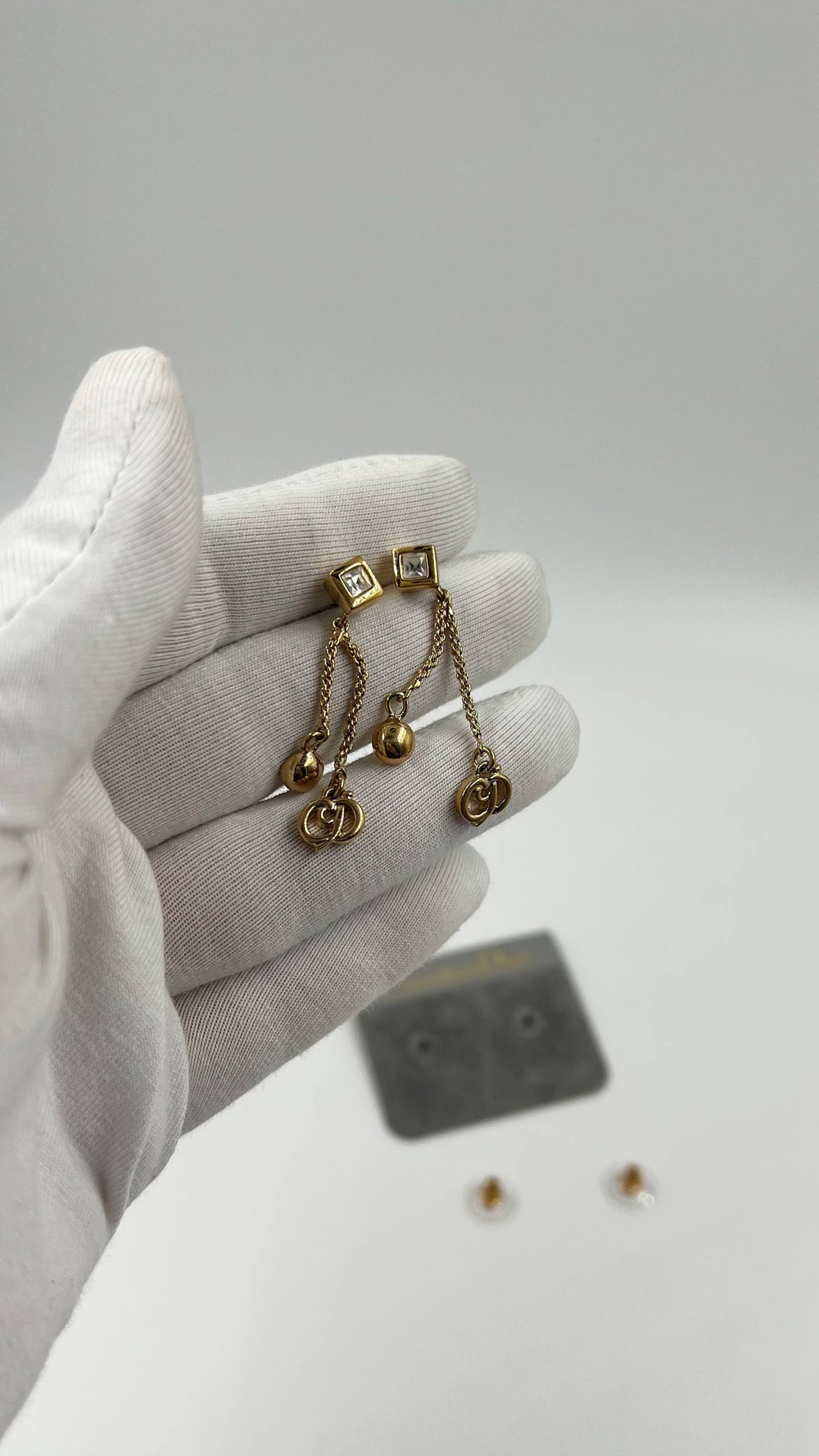 Серьги с подвесками Christian Dior