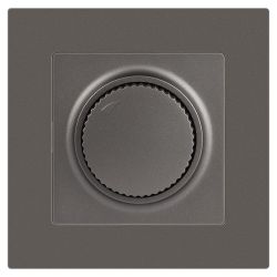 Светорегулятор Intro Accent 6-401-09 поворотный, 600Вт 230В, IP20, СУ, титан