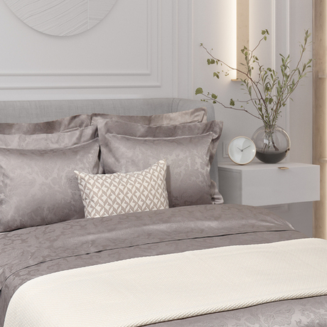 Постельное белье 1.5 спальное Сlaire Batiste Blavet серо-коричневое