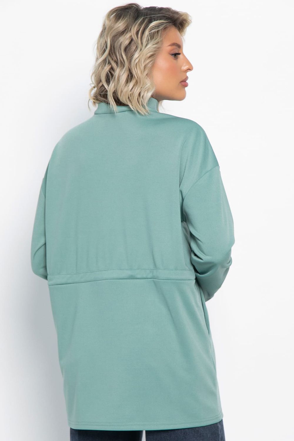 Блуза Долгожданная встреча (зеленая) Б15080-5М LT Collection