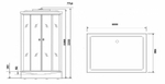 Душевая кабина Niagara Luxe NG-7714W 100x90 с гидромассажем