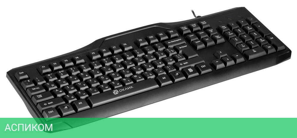 Клавиатура Oklick 170M USB черный