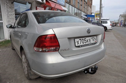 Фаркоп Трейлер 9130 на Volkswagen Polo Sedan (4dr.) седан 2010г.-(паспорт и сертификат в комплекте)(без электрики)