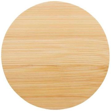 Стеклянная кружка Lenora емкостью 250 мл с бамбуковой крышкой