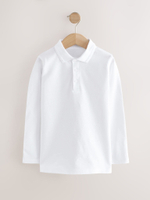 Поло с длинным рукам для мальчика Next 968-394, 2 шт., Белый