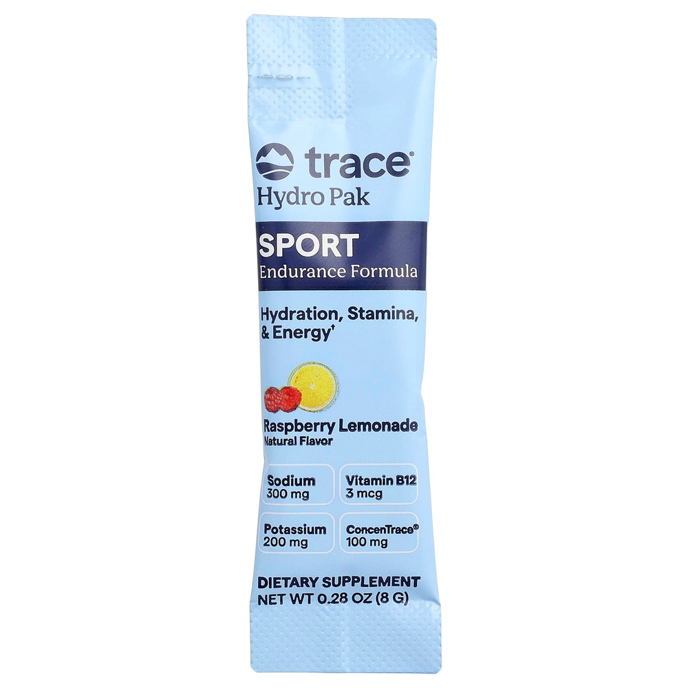 Trace, Hydro Pak Sport, Raspberry Lemonade, 30 Stick Packs, 0.28 oz (8 g) Each